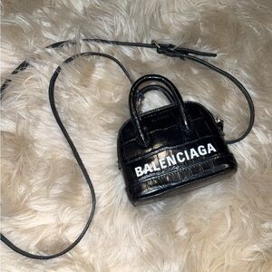 AUTHENTIC* Balenciaga Glossy Black Mini Bag
